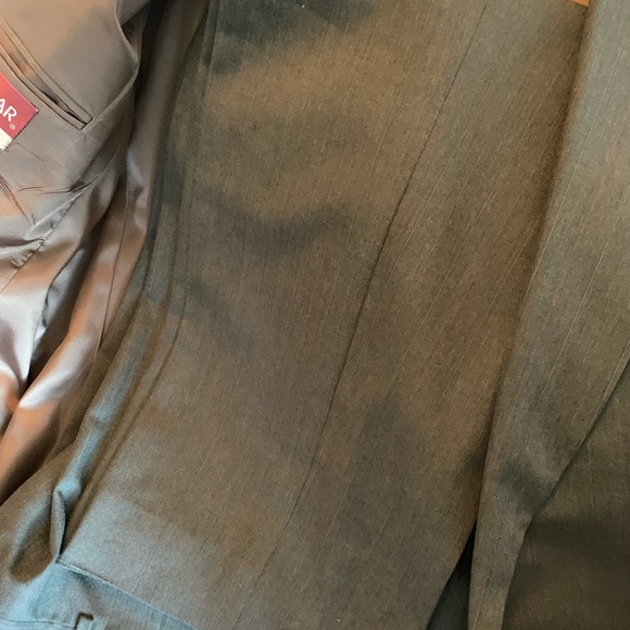 Heather gray with pin stripe suit - Picture 5 of 8